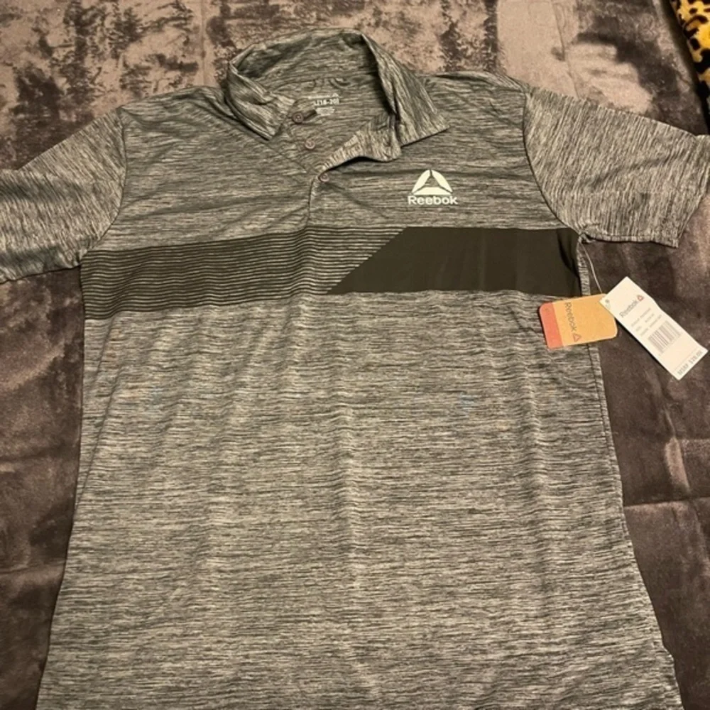 Reebok Men's Gray Polo Shirt